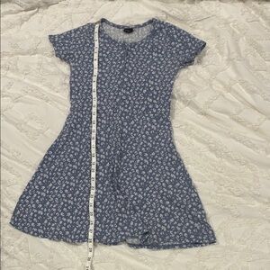 Art Class Blue Floral Kids Dress